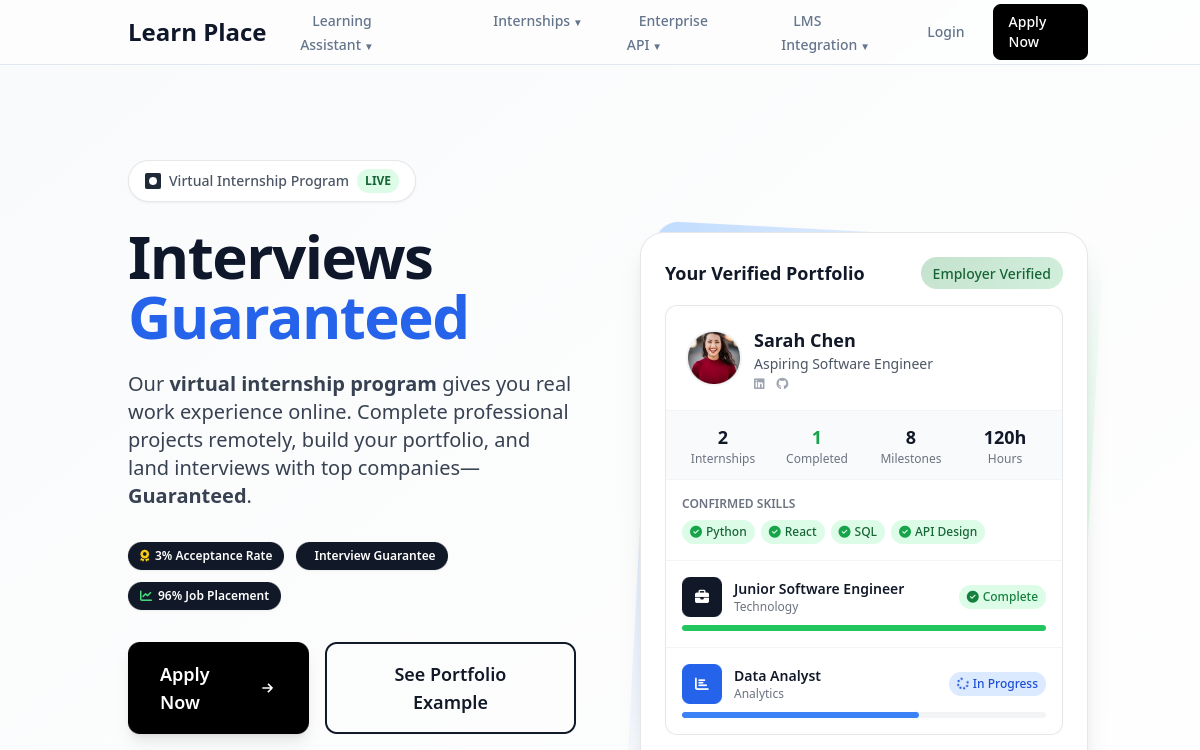 Screenshot of Learn Place AI