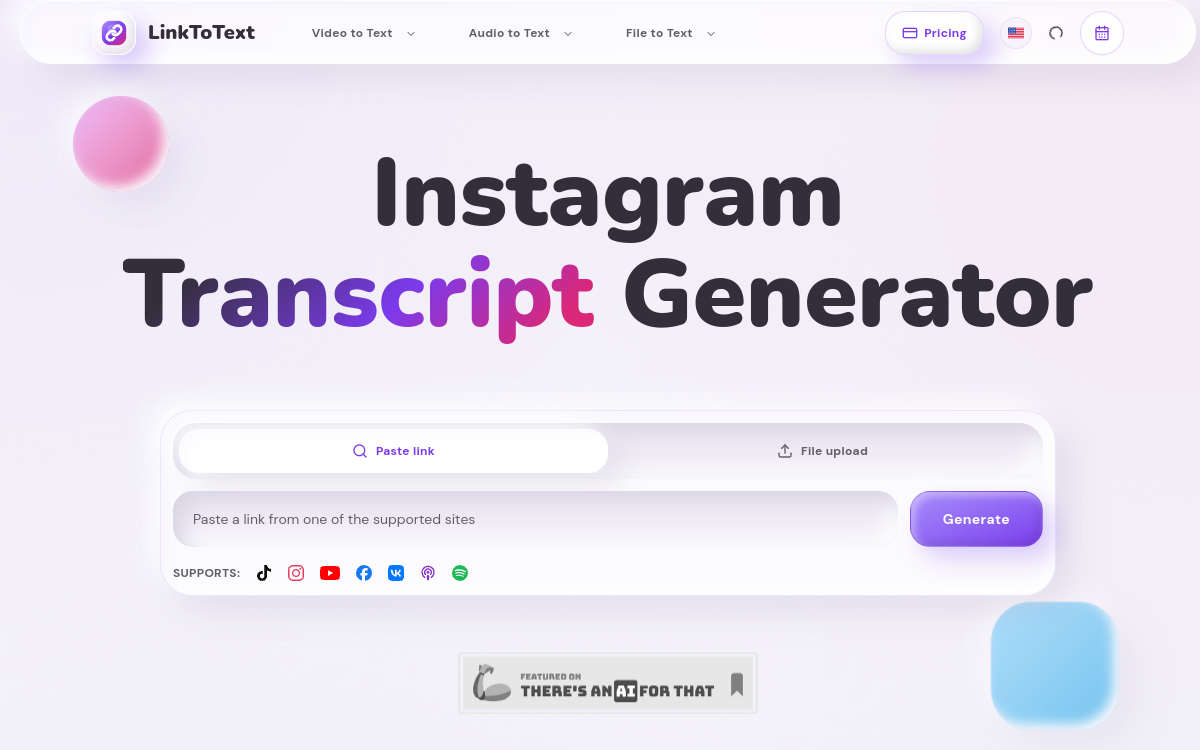 Screenshot of LinkToText
