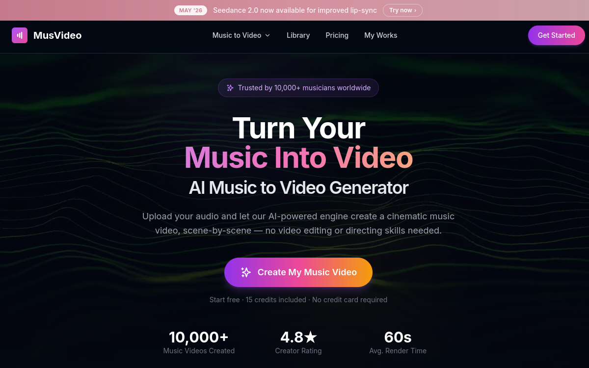 Screenshot of MusVideo