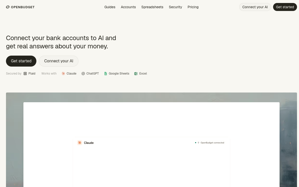 Screenshot of OpenBudget