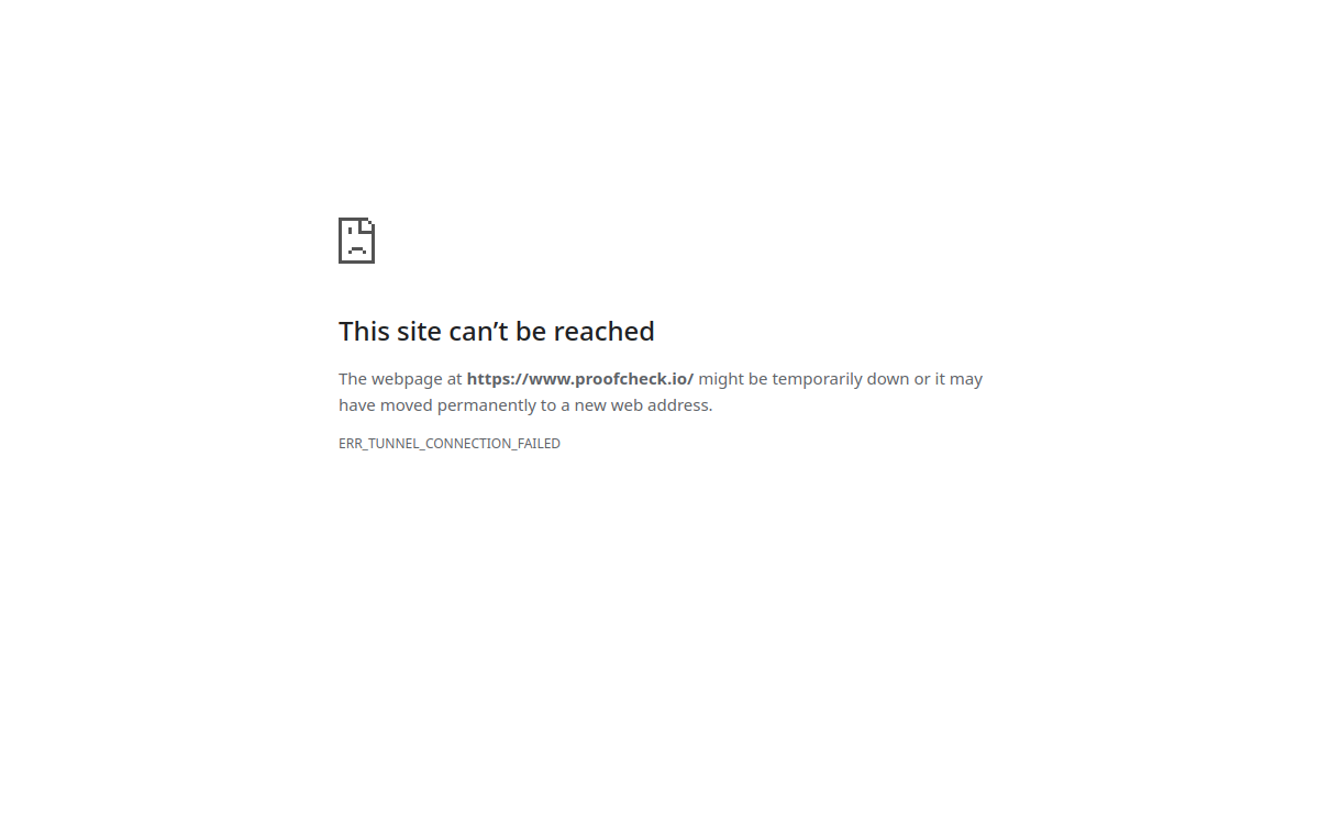 Screenshot of Proofcheck