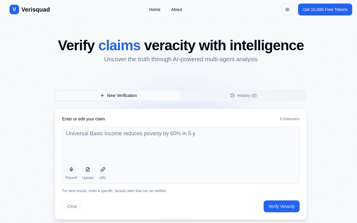Screenshot of Verisquad