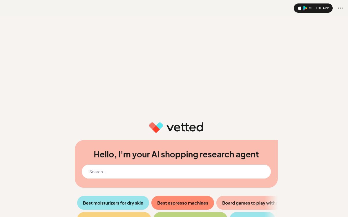 Screenshot of Vetted