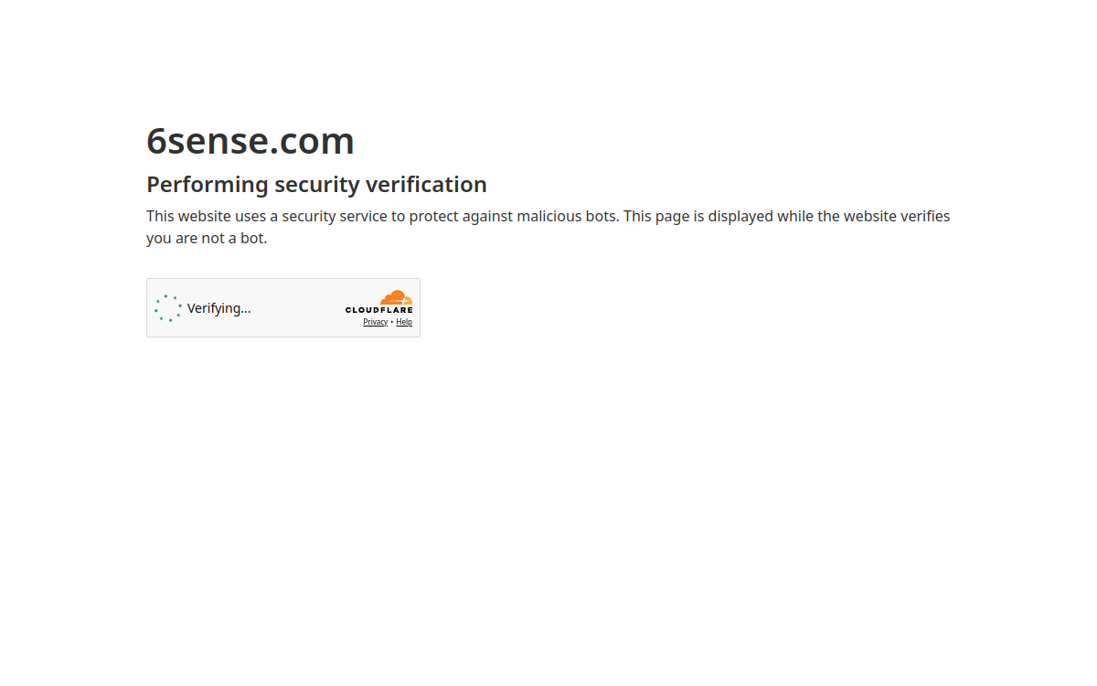 Screenshot of 6sense 6AI