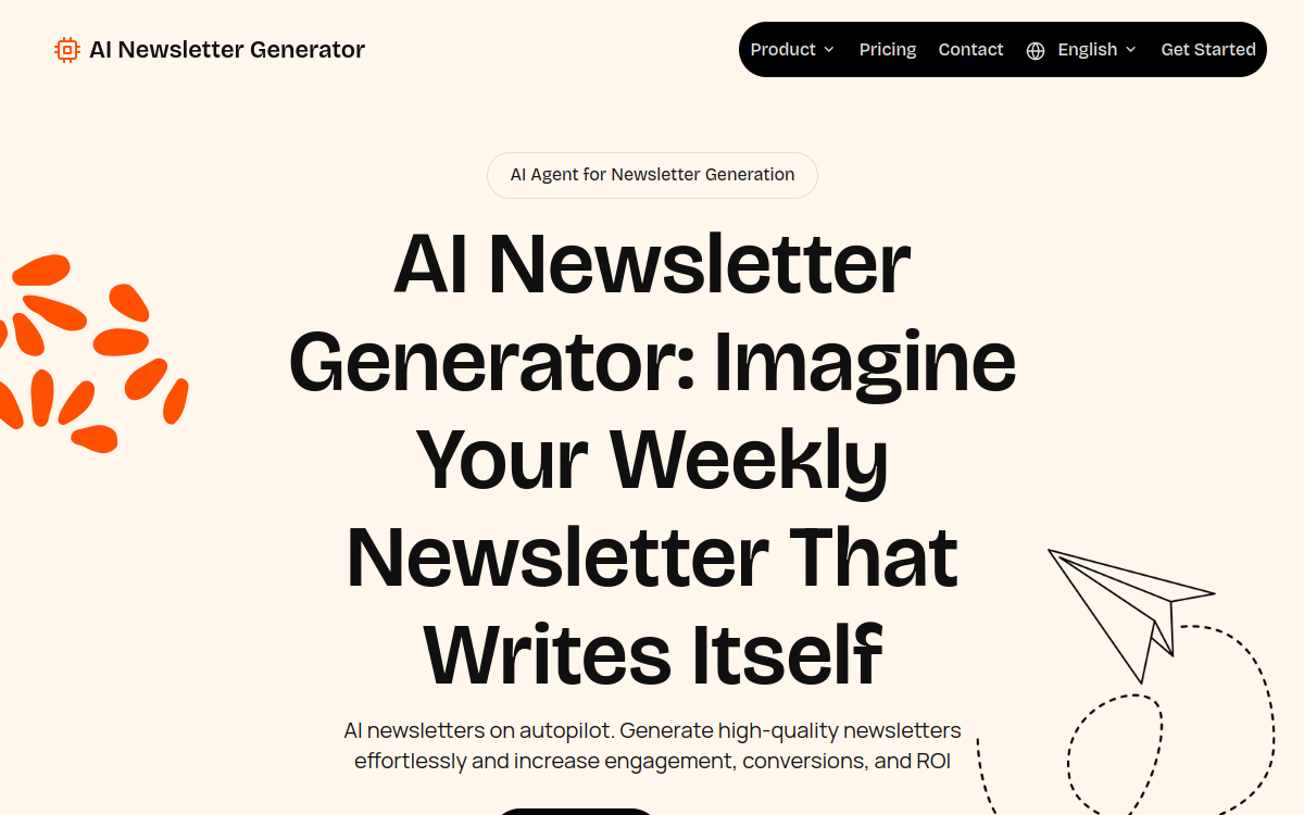 Screenshot of AI Newsletter Generator