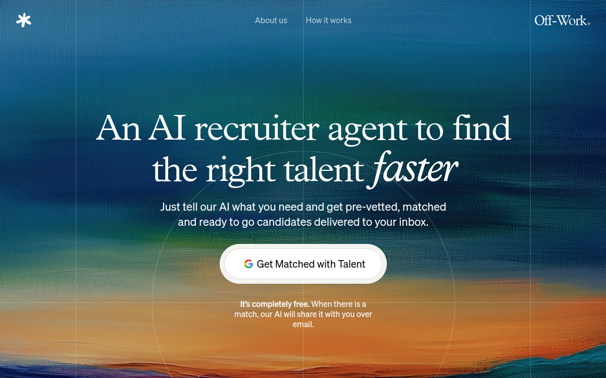 Screenshot of OffWork AI Recruiter