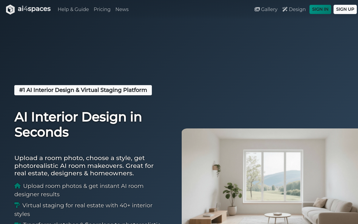 Screenshot of AI4Spaces
