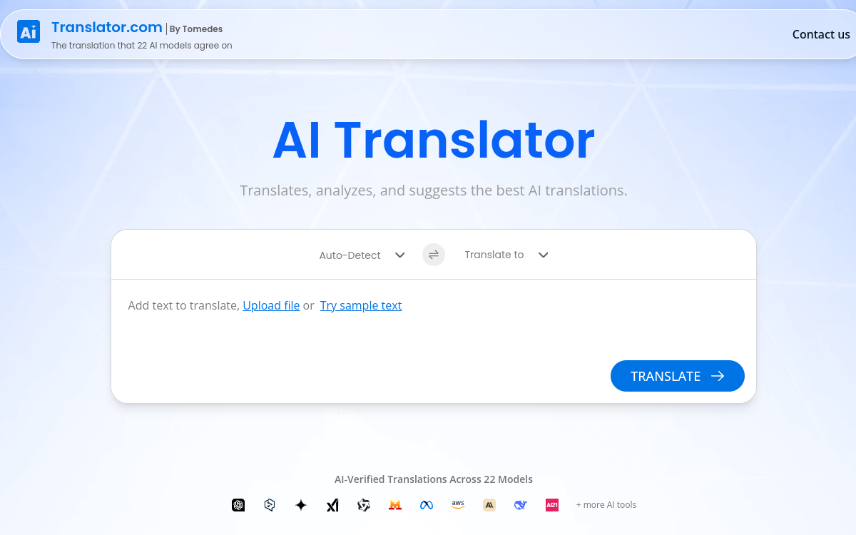 Screenshot of AI Translator