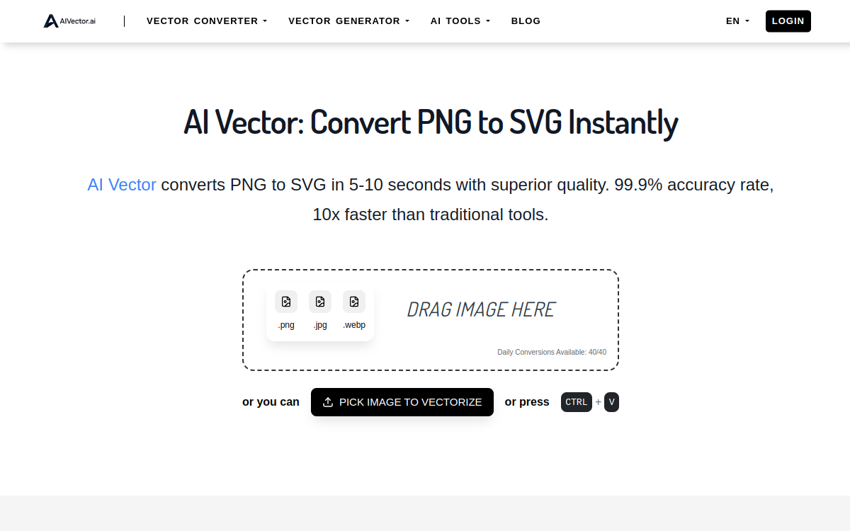 Screenshot of AiVector