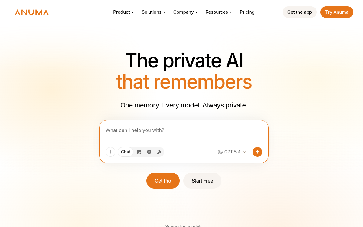 Screenshot of Anuma