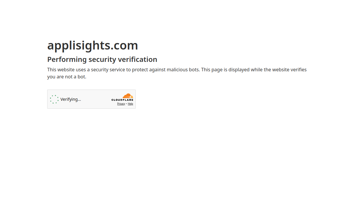 Screenshot of Applisights