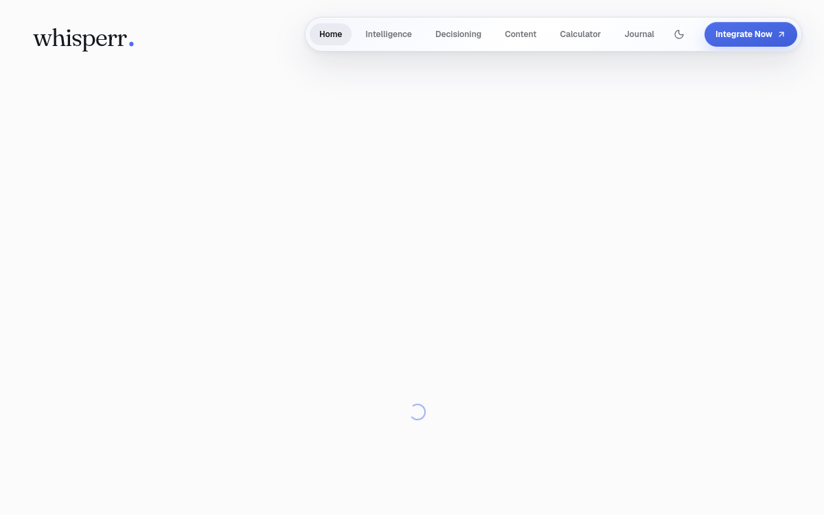 Screenshot of Whisperr